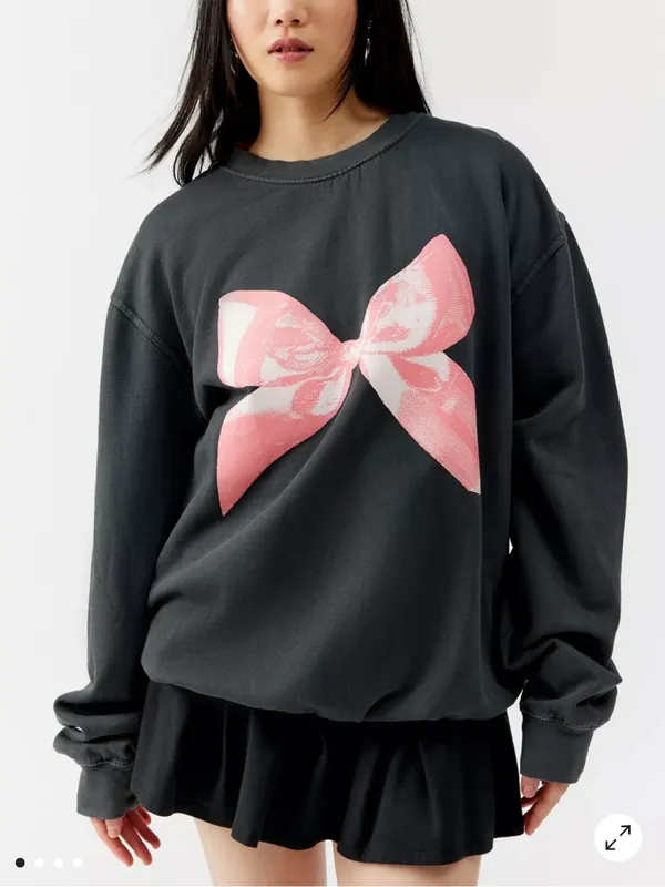 Urban Outfitters Overdyed Bow Pullover Sweatshirt - Image 11