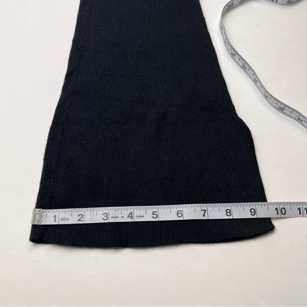 Favorite Daughter Cotton Cashmere Blend Ribbed‎ Pants Women Size XS Black Flare - Image 12