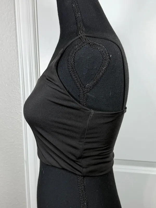superdown Women's Black One-Shoulder Cropped Tank Top - Image 6