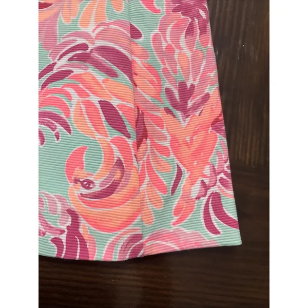 Lilly Pulitzer Love Birds Cove Tank Dress XS Textured Fit And Flare lined - Image 6