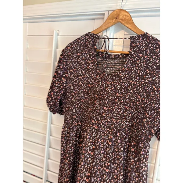 Petal +‎ Pup Purple Floral Midi Dress Size 10 - Image 6