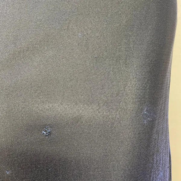 Vintage 90s Prom Dress Velvet FLAWS Empire Waist Sparkly Mesh Evening Blue Black - Image 14