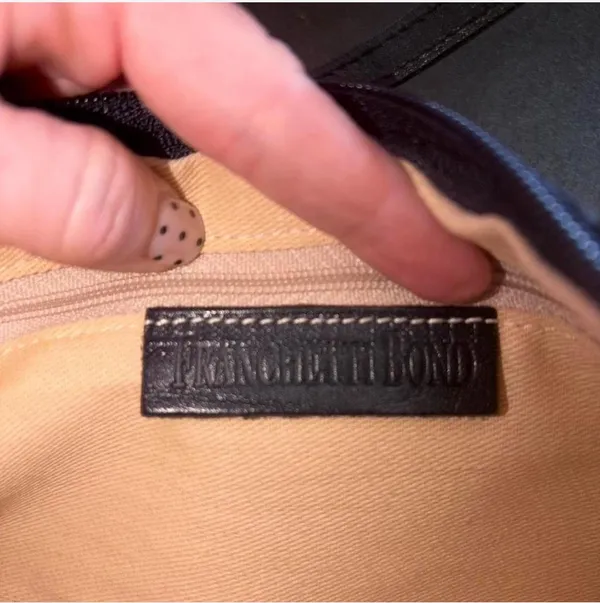 Black Leather Shoulder Bag - Image 5