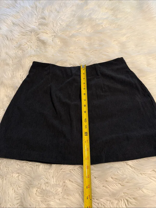 Halara Black Ribbed Mini Skorts size L brand new length 16” waist 32” - Image 6