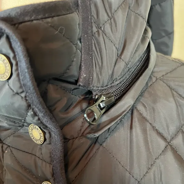 Lauren Ralph Lauren Black Quilted Coat with Removable Hood - Image 5