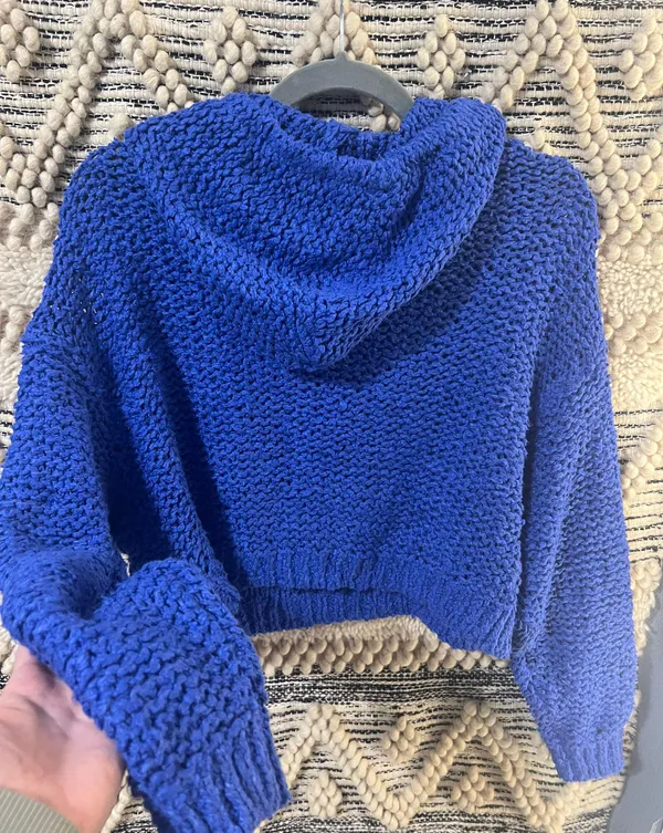Pilcro Anthropologie Blue Knitted Sweater - Image 3