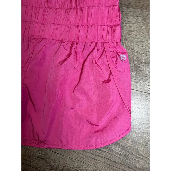 Shein Hot Pink Smocked High‎ Waist Running Shorts XS - Image 7