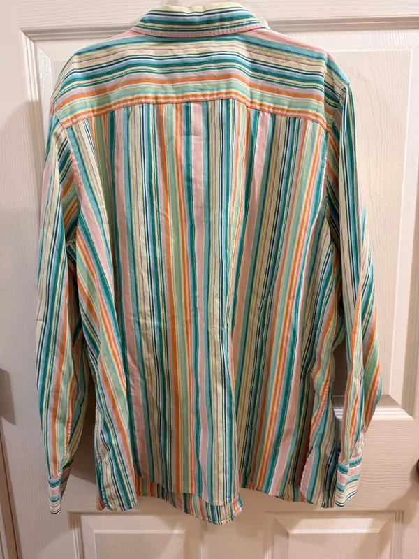 Lauren Ralph Lauren Multicolor Striped Button-Up Blouse - Image 5