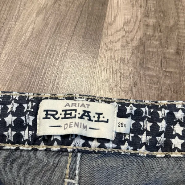 Ariat REAL Denim Mid Rise Skinny Ella Jeans Dark Wash 28R - Image 5