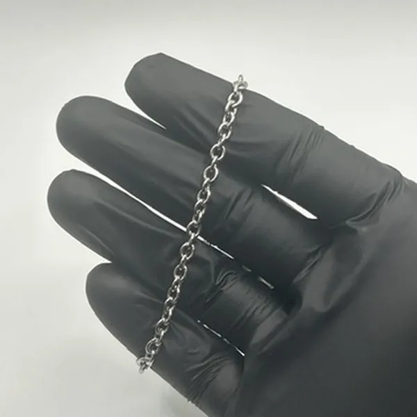 Silver Cable Chain Bracelet Adjustable 6 to 9 Inch Unisex Vintage Waterproof - Image 2