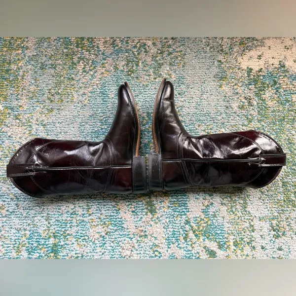 Vintage Laredo dark brown mid western cowboy boots, size 6.5 - Image 7
