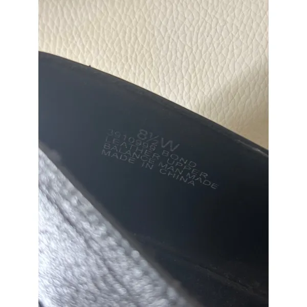 Sandler of Boston Womens Black Leather Square Toe Block Heel Pumps Size 8.5W - Image 6