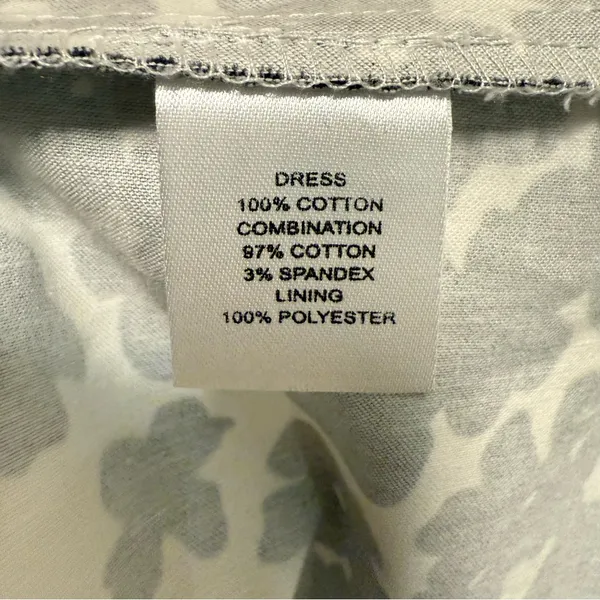 New Directions Bold Floral Cotton Summer Dress Black‎ White Yellow Size 6 - Image 5