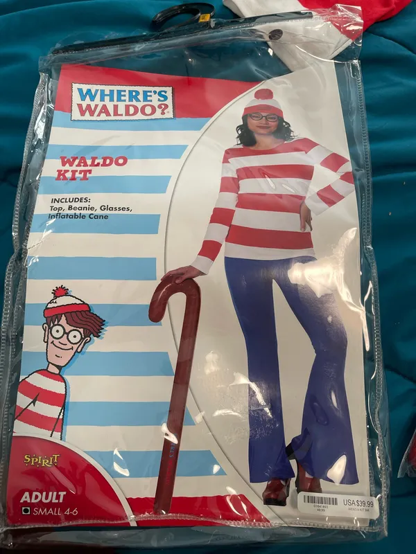 Womens where’s Waldo Waldo kit S 4-6 - Image 2