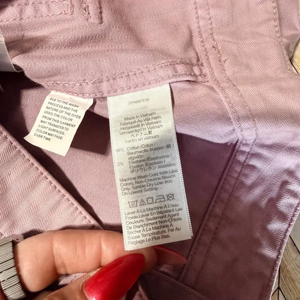 Madewell Perfect Vintage‎ Wide-Leg Pant Women 31 Grape High Rise Utility Edition - Image 10