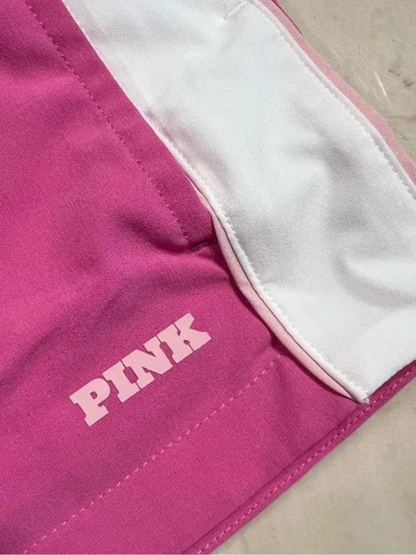 Victoria's Secret PINK Victoria's Secret Ribbed Tank & Shorts Set Pink Gossip L - Image 13