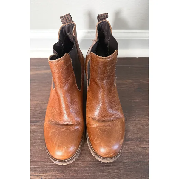 Bull Boxer‎ Women's Chelsea Leather Cory Ankle Block Boots Brown Size EUR 39 - Image 3