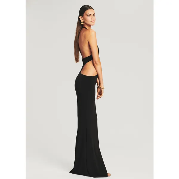Retrofête Raven Black Cutout Bodycon Maxi Dress Evening Party Women’s XL - Image 2