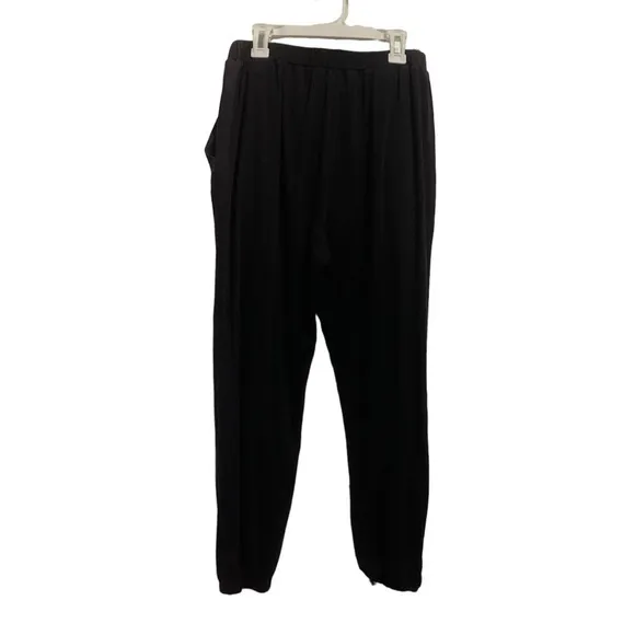 Pomelo Elastic Waist Cropped Jogger Pants - Black‎ Size M - Image 5