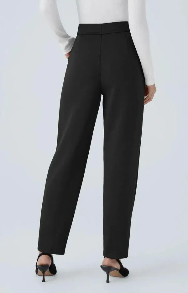Halara High Waisted Pocket Tapered Work Office Stretch Pants Black Small - Image 6