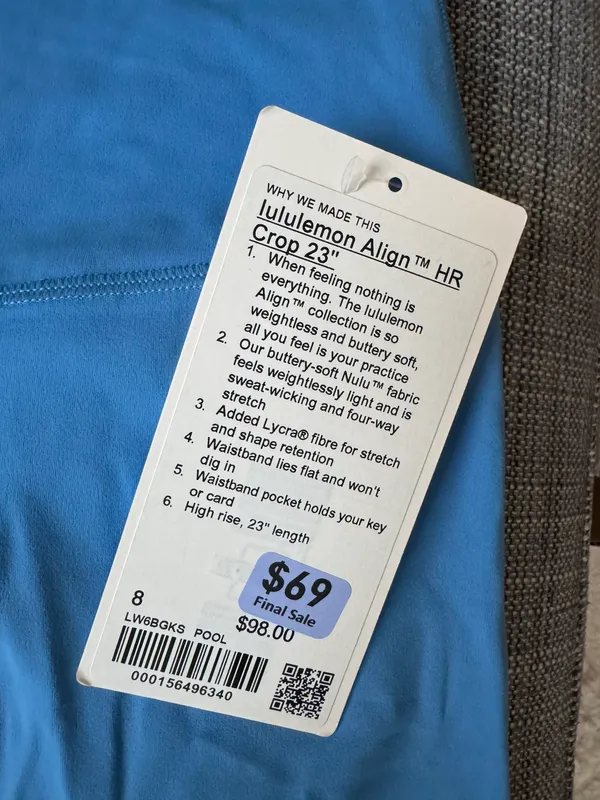 Lululemon NWT - Align™ High-Rise Crop 23" Leggings - $98 - Size 8 - Image 7