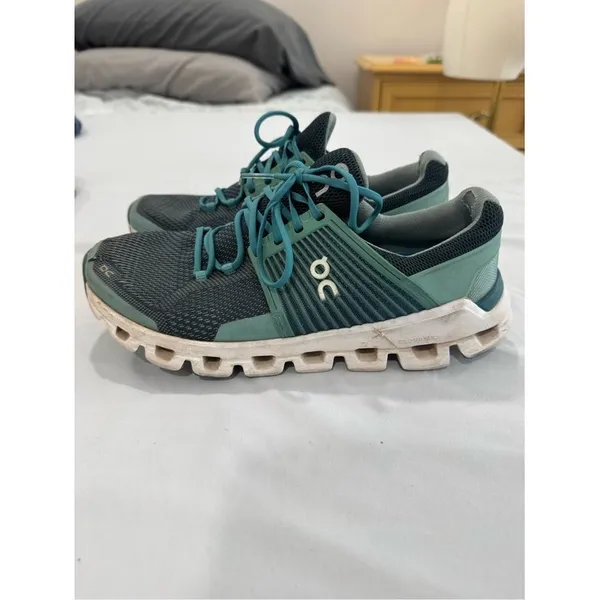 On Running Cloudswift Teal Navy Blue Mesh Running Shoes Womens 9 - Image 2