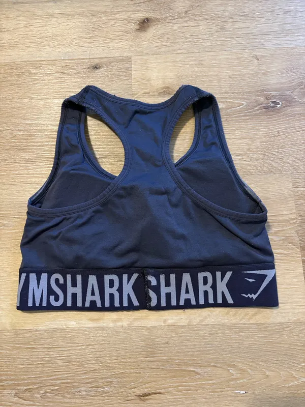 Dark Purple Racerback Gymshark Sports Bra - Image 4