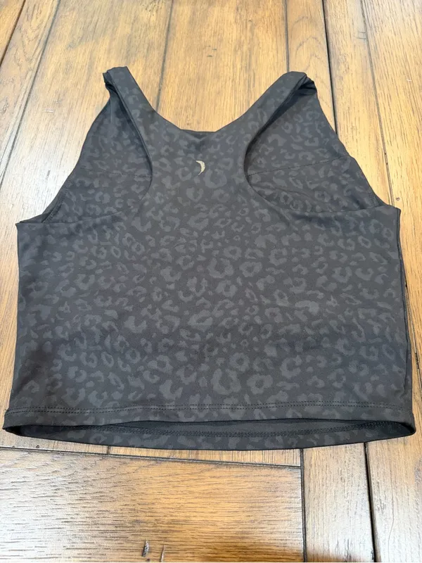 Jessica Simpson Black Leopard Print Active bra M - Image 2