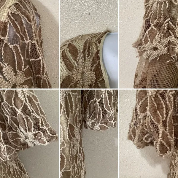 Lace Tunic Top Large‎ Forest Fairy Lagenlook Fairycore Boho Goblincore Bohemian - Image 5