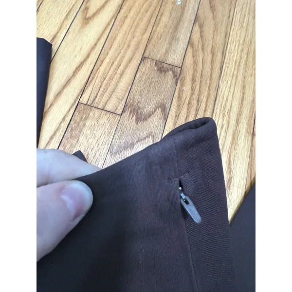 Lululemon‎ Smooth Fit Pull-On High-Rise Cropped Pants Espresso Brown Size 4 - Image 10