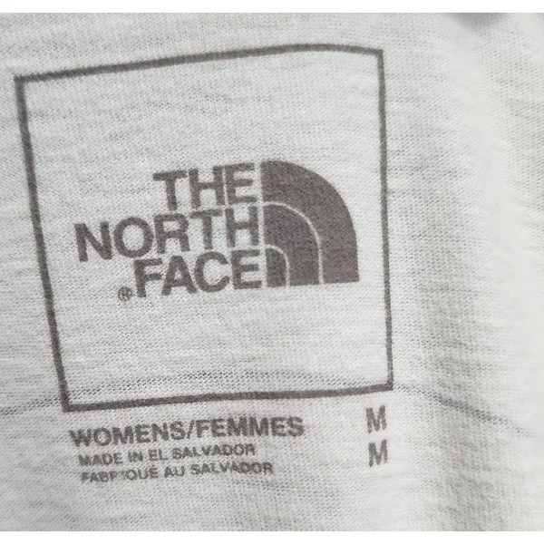 The North Face Womens Long Sleeve‎ T Shirt Size M Graphic Print White Since 1966 - Image 5