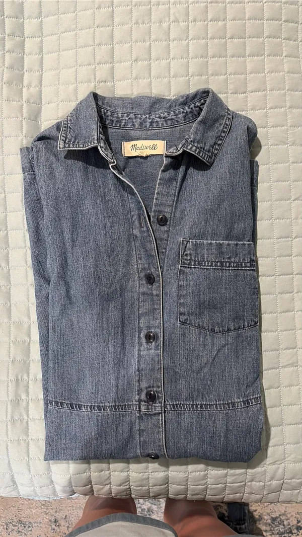 Madewell Jean Dress Short Sleeve - Image 2