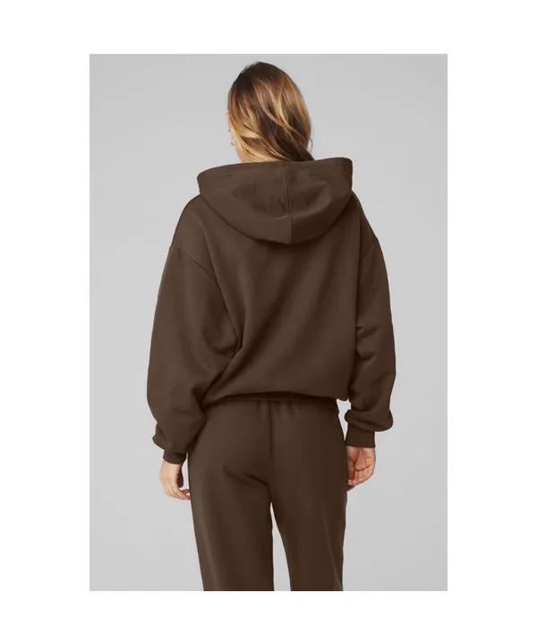 Alo Yoga Accolade Hoodie Expresso XS - Image 2