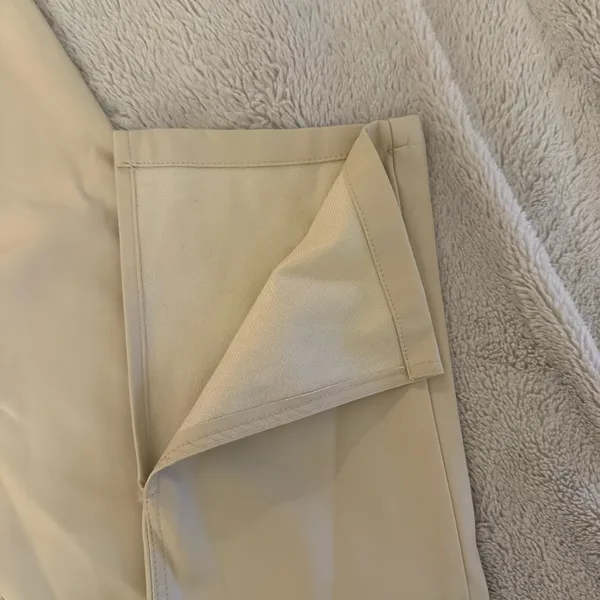 Zara Cream Faux Leather Pants - Image 4