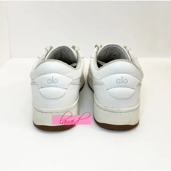 Alo Recovery Mode Sneakers Natural White Gum Tan Sporty Sports Athletic Shoes - Image 9
