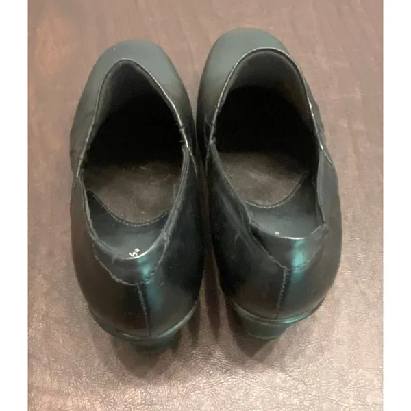 Clarks Bendables‎ Black Leather 2 Inch Heeled Loafer Size 7.5M Career Comfort - Image 6