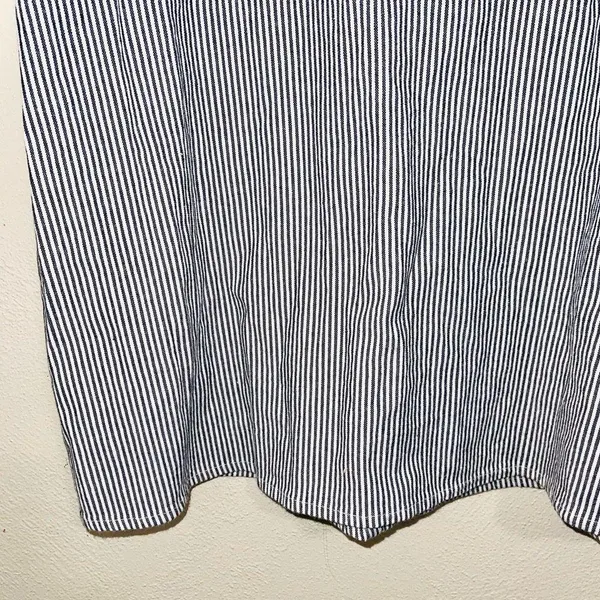 Karla Blue & White Seersucker Striped Mini Dress - Image 5