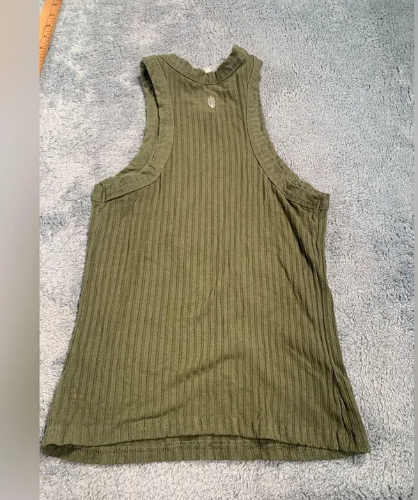 FP Movement free people green tank top small - Image 3