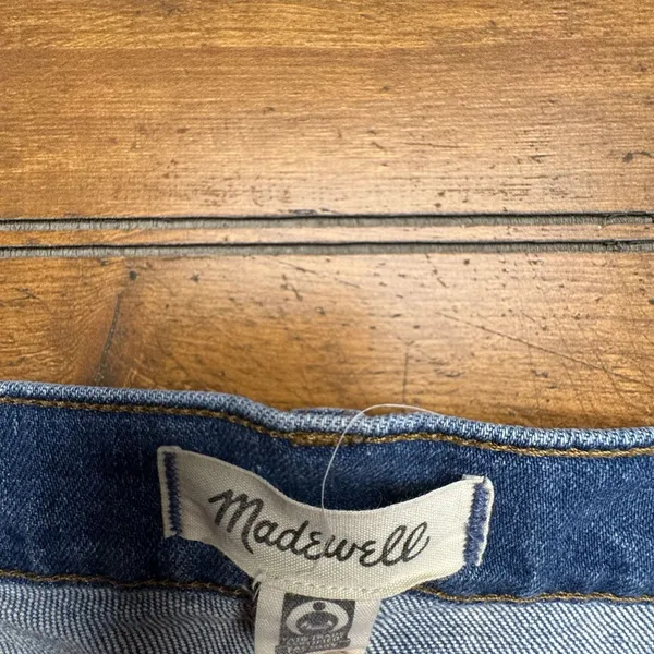 Madewell Blue Denim‎ Relaxed Distressed High Rise Shorts Size 27 - Image 5