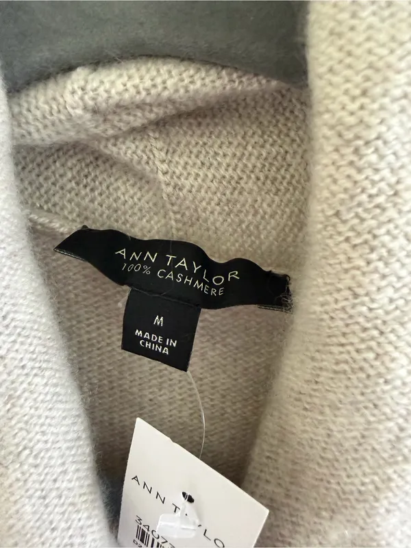 Ann Taylor cashmere Shawl Collar Wrap Sweater Dress NEW NWT fall luxury soft - Image 7