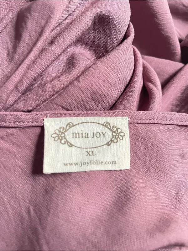 Mía joy Puff Sleeve Scoop Neck Mini Dress in Dusty Rose - Image 5