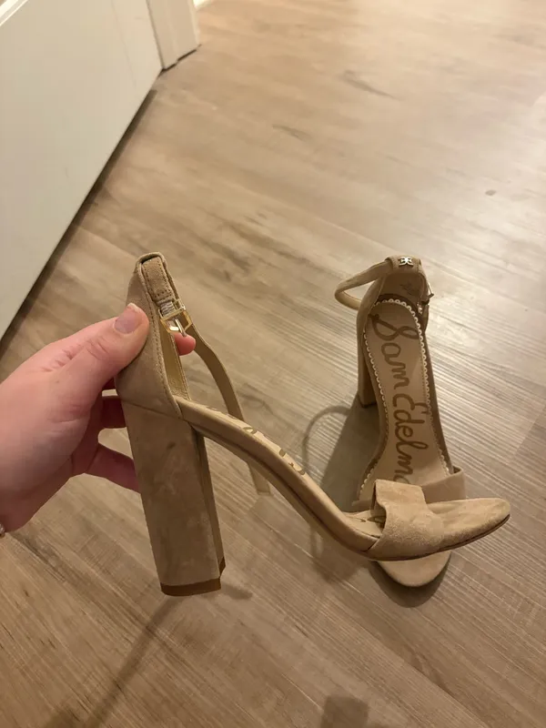 Sam Edelman Heels Suede Tan 6 - Image 2