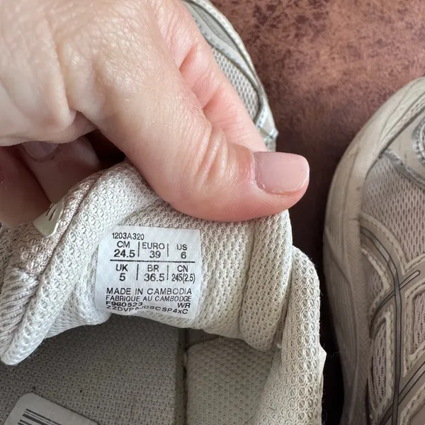 ASICS GT-2160 Oatmeal Silver Sneakers Men’s 6 Women’s 7.5 - Image 10