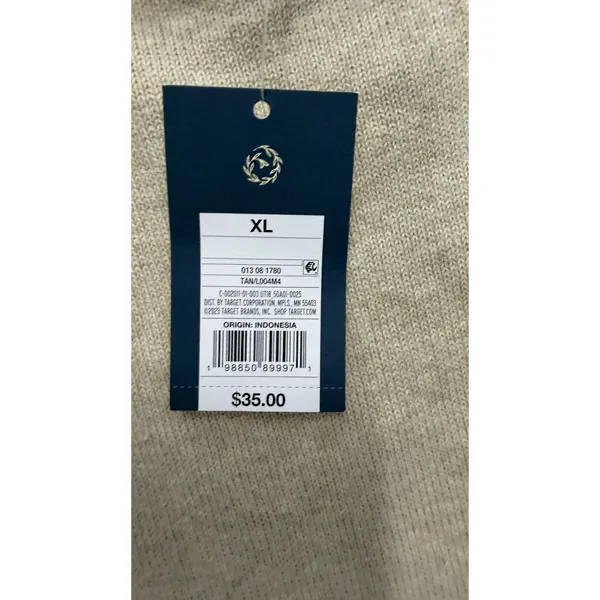 Universal Thread Womens XL Tan Knit Sleeveless Scoop Neck Midi Sweater Dress NWT - Image 2