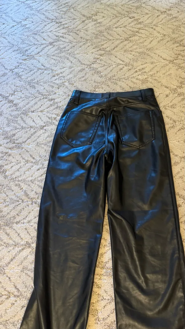 Abercrombie and fitch Black Leather Pants - Image 6