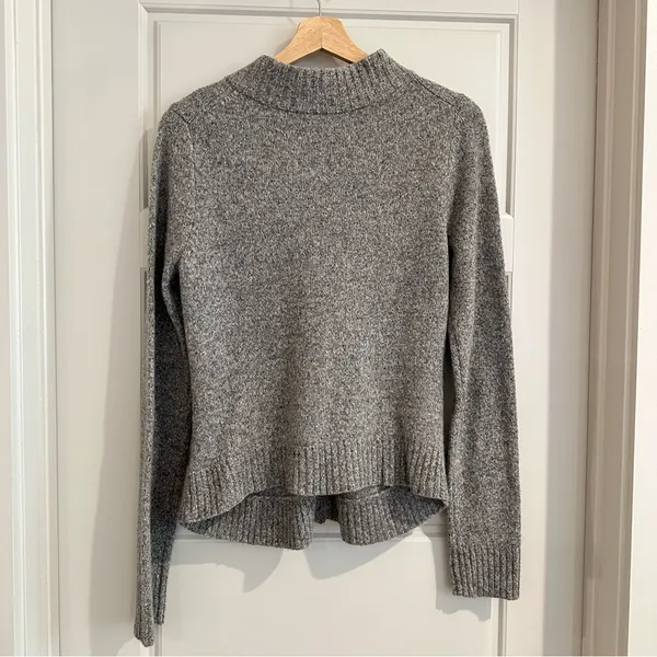 Anthropologie Moth Floating Sparks‎ Ruffle Front Wool Knit Cardigan Sweater M - Image 3