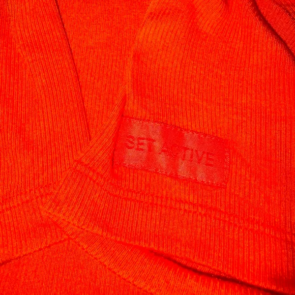SET Active Orange Ribbed Shirt  - Image 4