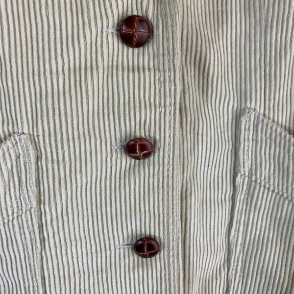 Vintage 70s Tan Corduroy‎ Blazer Jacket Academia Retro Preppy Women's Size 5/6 - Image 3