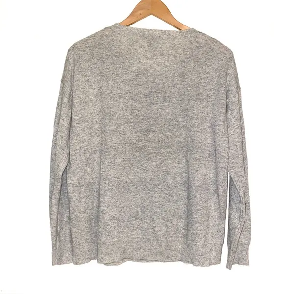 J. Crew Wool Rabbit Hair Blend Textured Striped Pullover Sweater MEDIUM - Image 3