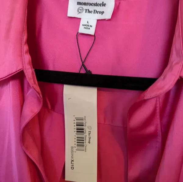 The Drop hot pink shirt dress small Size L - Image 8
